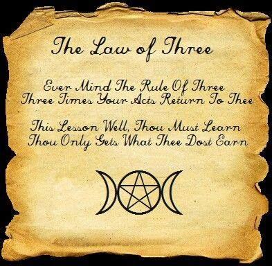 Rule od three wicca